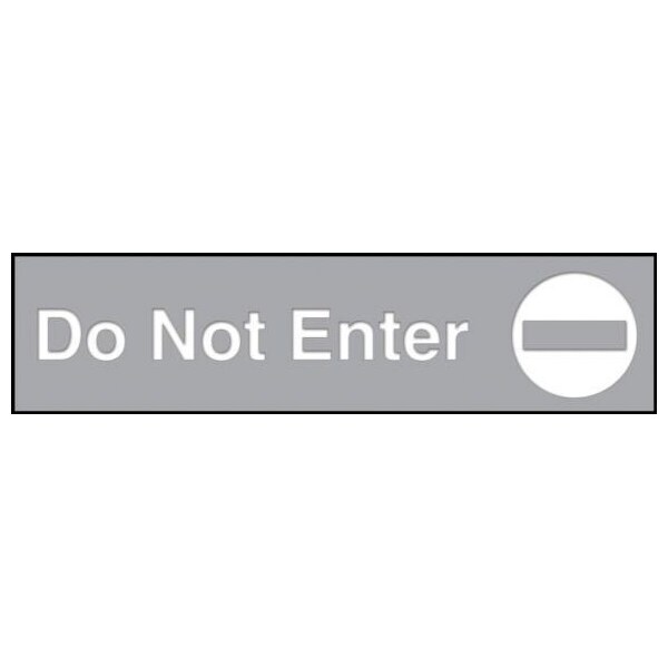 Accuform 12 in W x 3 in H, Engraved Plastic PSG604GY - main